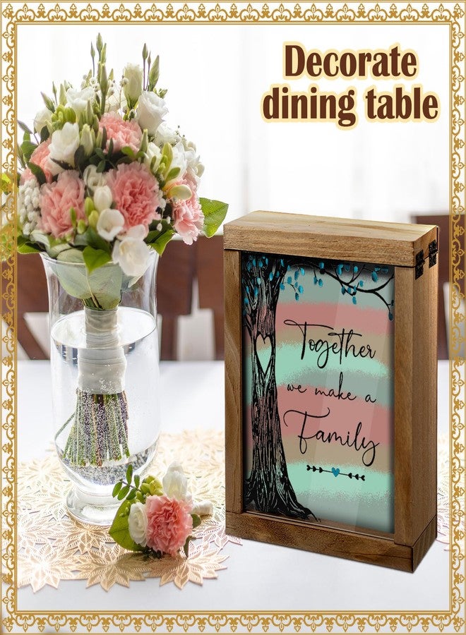 Anglechic Wedding Unity Sand Ceremony Kit with Wood Box 4 Ceremony Vase 4 Wedding Sand Function Sets for Marriage Bridal Party(Bright Color,Tree) - Image 4